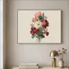 Boeket - Warme tinten - Elegant Textielframe zwart klein -sfeer2