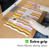 lijnen - Golven - Pastelkleuren - Patroon Muismat XXL klein -sfeer3