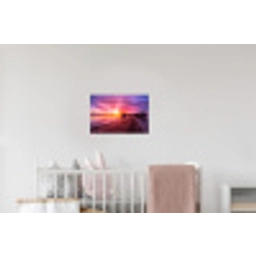 Steiger - Water - Zon - Roze - Horizon Muursticker klein -kinderkamer