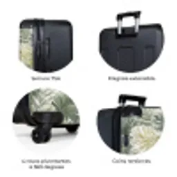 Bladeren - Botanisch - Groen NBS - Large koffer - Volwassenen Unisex groot -zzzzzzzbolletjes_FR