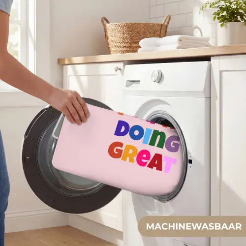You're doing great - Roze - Kleurrijk Badmat klein -USP_WasbaarNL