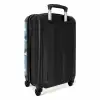 Walvissen met zeesterren patroon blauw NBS - Handbagage koffer - Kinderen Unisex middel -achterkant