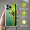 Groene kikker - Nieuwsgierig - Gras Hoesje iPhone 16 Pro Max met koord klein -sfeer2_NL