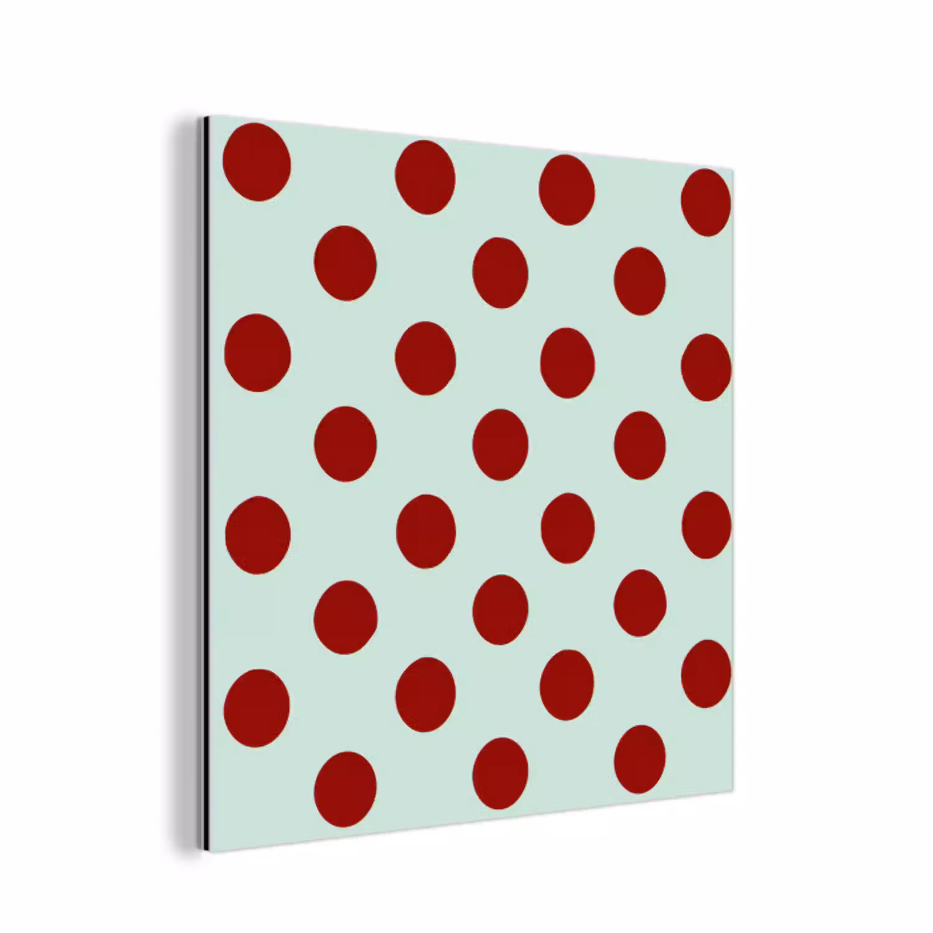 Polka - Dots - Rood aluminium wit klein 46 -3d
