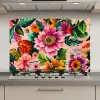 Bloemen - Kleurrijk - Roze keuken achterwand spatscherm klein -3d_website