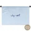 Why not - Blauw - Donker blauw - Quote Wandkleed katoen klein -t3d_DE