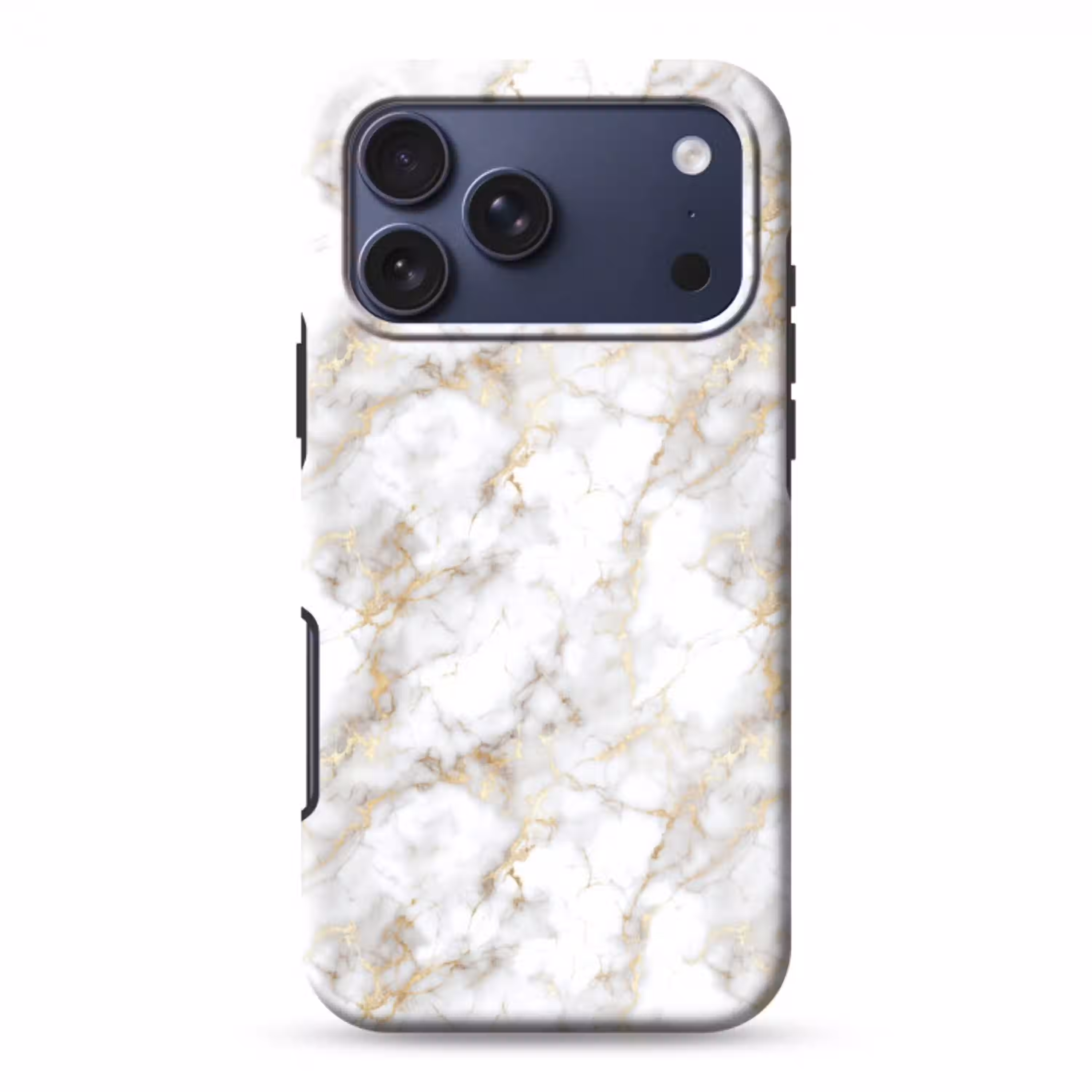Gouden aders - Marmer - Wit Toughcase MagSafe Apple iPhone 17 Pro Max klein 1019 -3d