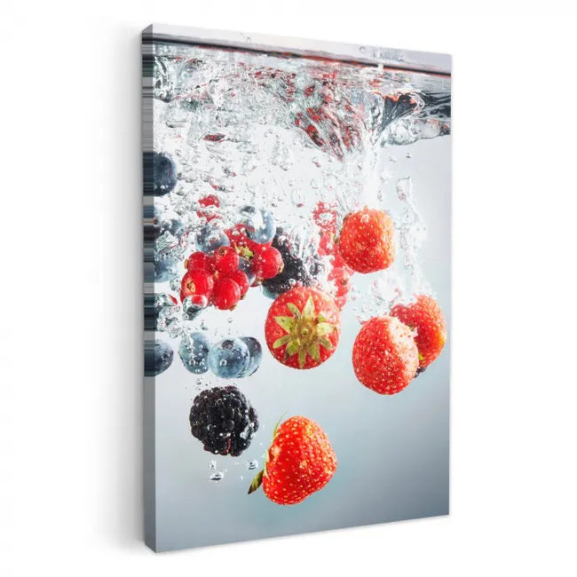 Bosvruchten Onderdompeling KitchenYeah - Keuken - Canvas klein -3d
