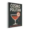 Cocktail - Zwart - Illustratie PET vilt klein -3d