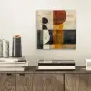 Modern - Kunst - Beige - Industrieel aluminium wit klein -sfeer1