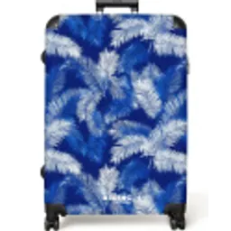 Palmblad - Patroon - Blauw NBS - Large koffer - Volwassenen Unisex groot -zzzzzzzzkaufland2