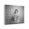 Chic - Vrouw - Zwart - Wit PET vilt klein -3d
