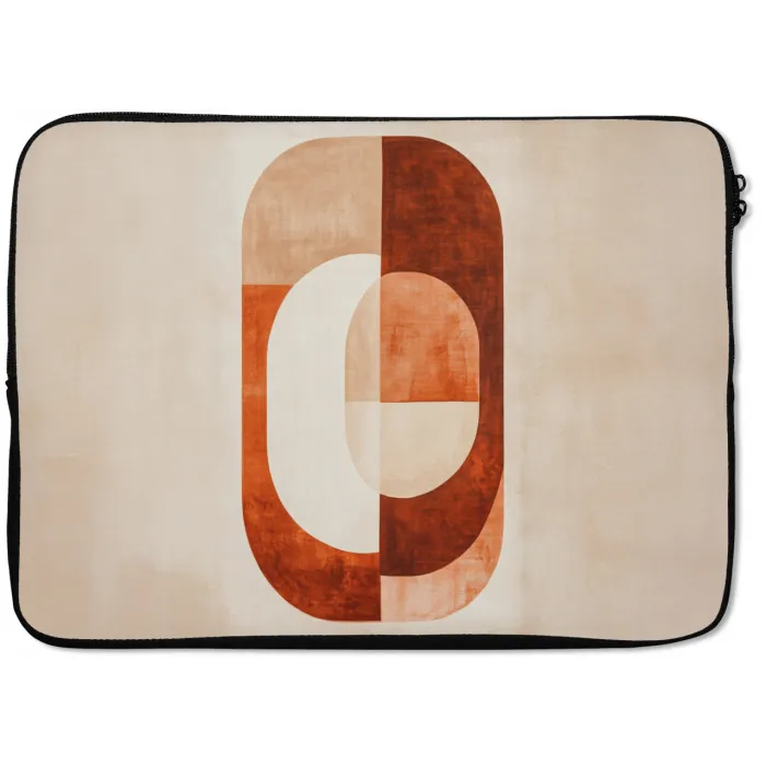 Illustratie - Abstract - Vormen - Rood laptophoes neopreen klein -zkaufland3dotto