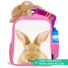 Snuffels met Tevreden Hoofd Kinderrugzak - Roze middel -inhoud_NL
