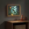 Dinosaurus - Draak - Jungle - Groen Light Box met batterij (Wandlamp kind) middel -sfeer5_kind