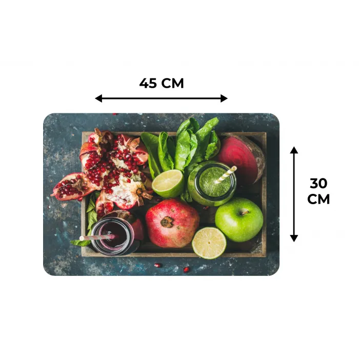 Fruitkist - Fruit - Smoothie Placemat vinyl groot -specs