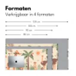Dieren - Tropisch - Safari - Kleurrijk Muismat XXL klein -sfeer5