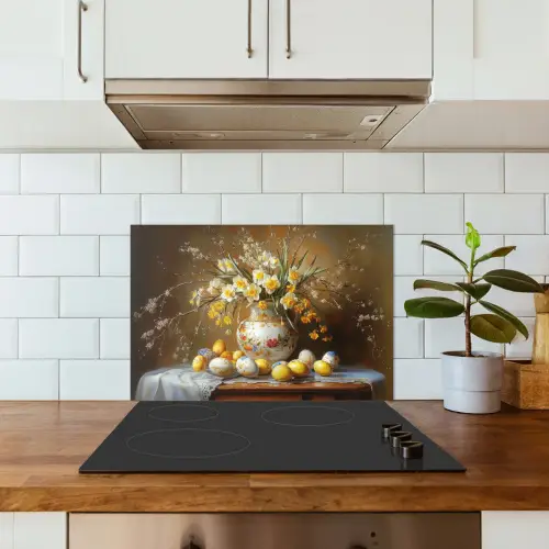 Paaseieren - Stilleven - Vaas keuken achterwand spatscherm klein -sfeer2