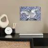 Zwaan - Kunst - Delfts blauw - Schilderij - Oude meesters poster papier klein -sfeer1