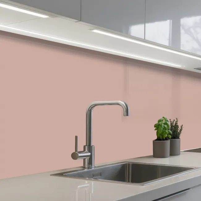 Kitchen splashback - Pink - Palette - Old - Solid - Old Pink