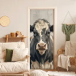 Koe - Portret - Dieren - Modern deurposter klein -sfeer2