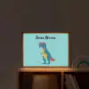T-Rex - Zonnebril - Blauw - Glimlach Light Box met batterij (Wandlamp kind) middel -sfeer1_kind