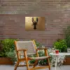 Kreeft - Zwart - Goud - Luxe Tuinposter op houten frame 2 cm dik klein -sfeer3