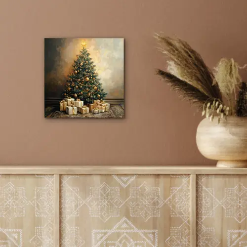 Kerstboom - Cadeaus - Goud aluminium wit klein -sfeer4