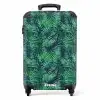 Palm bladeren monstera patroon groen NBS - Handbagage koffer - Kinderen Unisex middel -productfoto_recht