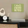 I hate everybody - Groen - Retro poster papier klein -sfeer1