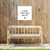 Quotes - Jij bent mijn liever dan lief - Spreuken Tuinposter op houten frame 2 cm dik klein -sfeer4