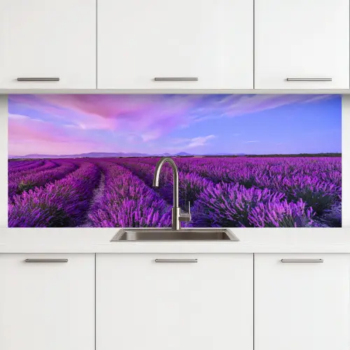 Lavendel - Paars - Bloemen - Natuur keuken achterwand 2 middel -3d