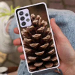 Dennenappel - Bos - Herfst - Bruin - Sfeervol Hoesje Samsung Galaxy A52 5G met koord klein -sfeer3