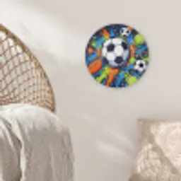 Sport - Ballen - Kleurrijk Akoestische PET Vilt - Rond klein -sfeer4