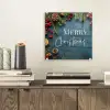 Merry Christmas - Blauw - Kerst - Winter plexiglas 5mm klein -sfeer1