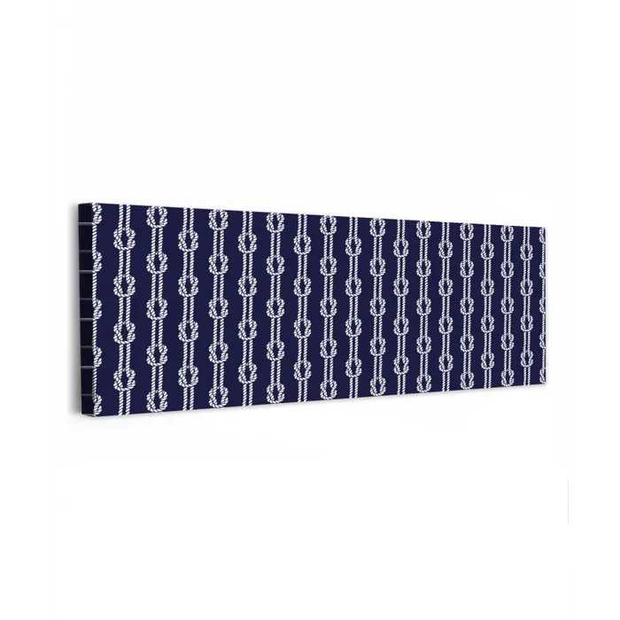 Oceaan - Touw - Blauw - Wit canvas 2cm klein 828 -z3d