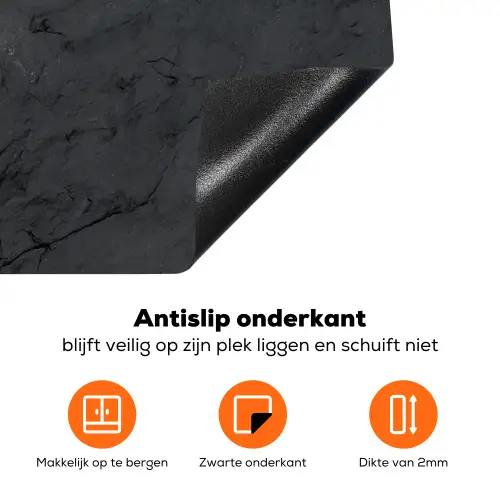 Gestolde Schaduwen Inductie beschermer vinyl 3mm klein -zzzzzzz-td-onderkant