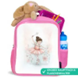 Ballerinafee in bloemenlicht Kinderrugzak - Roze middel -inhoud_DE