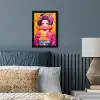 Bloemen - Vrouw - Kimono - Roze fotolijst zwart zonder passe partout klein -sfeer3