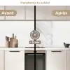 Klassiek - Marmer - Grijs keuken achterwand 2 middel 865 -voor-na2_FR