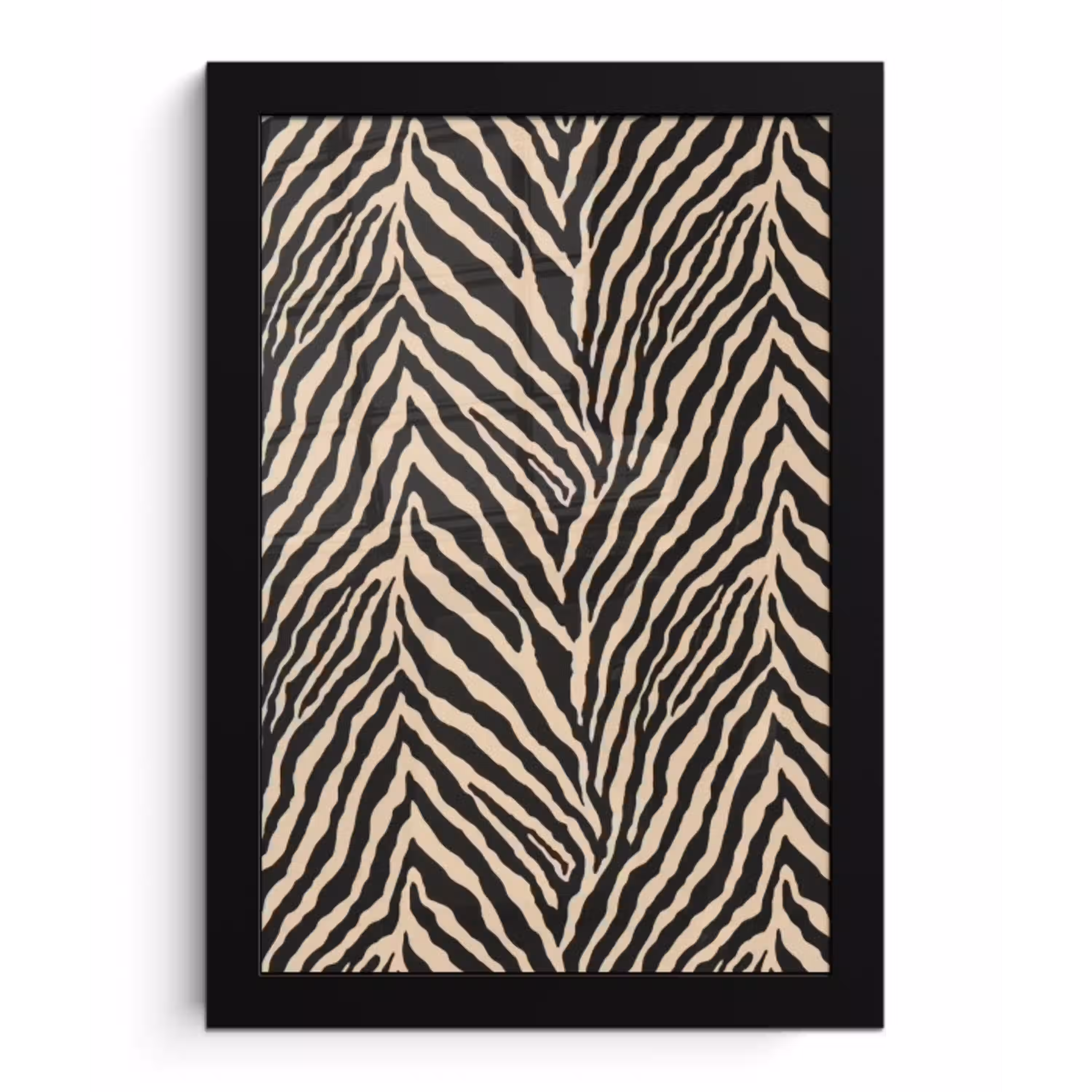 Zebra - Klassiek - Zwart fotolijst zwart zonder passe partout klein 224 -3d