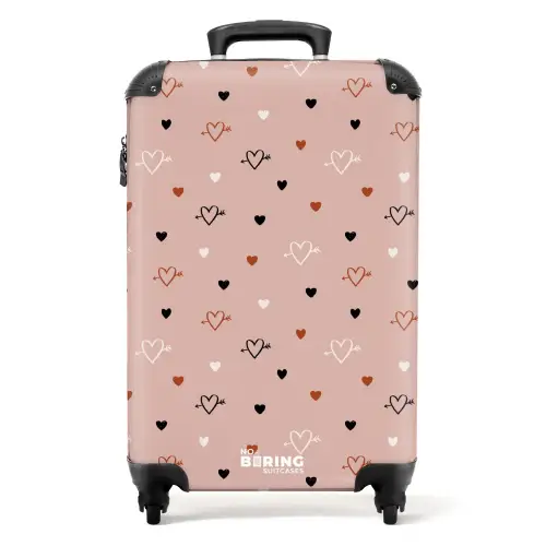Cupido's hartjes NBS - Handbagage koffer - Volwassenen Unisex middel -productfoto_recht
