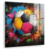 Graffiti - Voetbal - Muur - Street art - Sport plexiglas 5mm klein -zzzproduct_nieuw