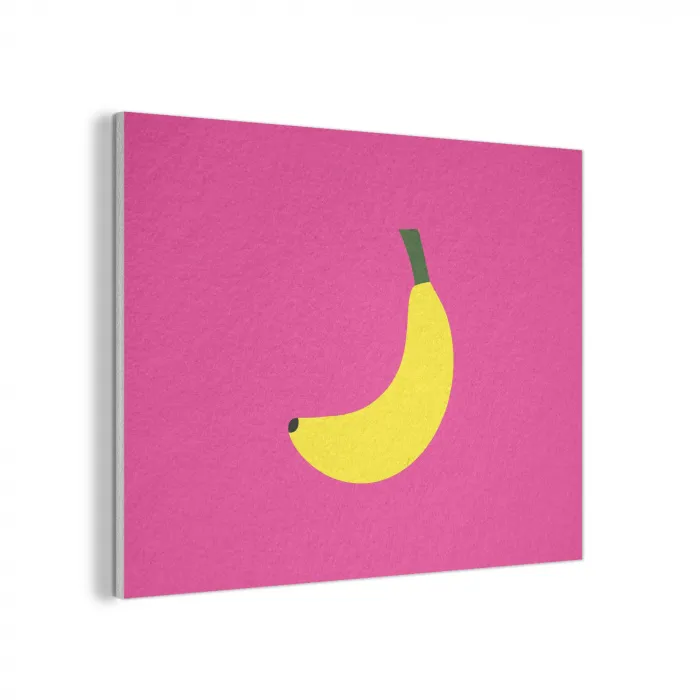 Banaan - Geel - Fruit PET vilt klein -3d
