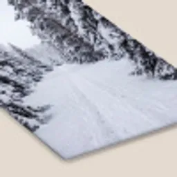 Bos - Winter - Sneeuw - Pad - Natuur fotolijst zwart zonder passe partout klein -zsfeer6