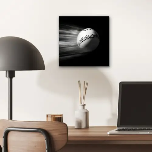 Honkbal - Wit - Vliegt aluminium wit klein -sfeer5