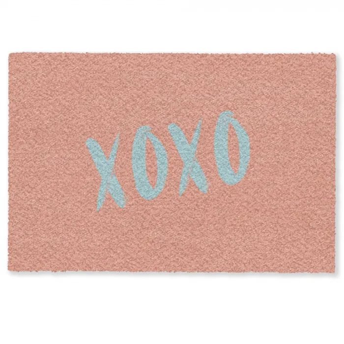 XOXO - Blauw - Perzikkleur Deurmat klein -zkaufland3d