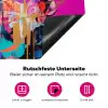 Vrouw - Portret - Abstract - Paars Inductie beschermer vinyl 3mm klein -zzzzzzz-lf-onderkant