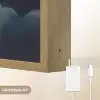 Ster - Gezichtje - Nacht - Wolken Light Box met batterij (Wandlamp kind) middel -USP_websiteoplaadbaarNL