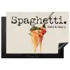Spaghetti - tomatensaus - Parmezaanse kaas Inductie beschermer vinyl 3mm klein -3d